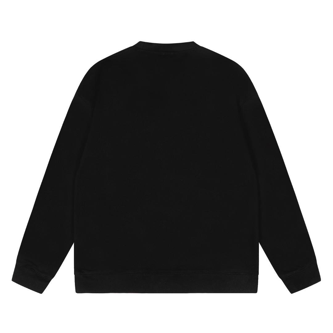 ブラック スウェット トレーナー 男女兼用