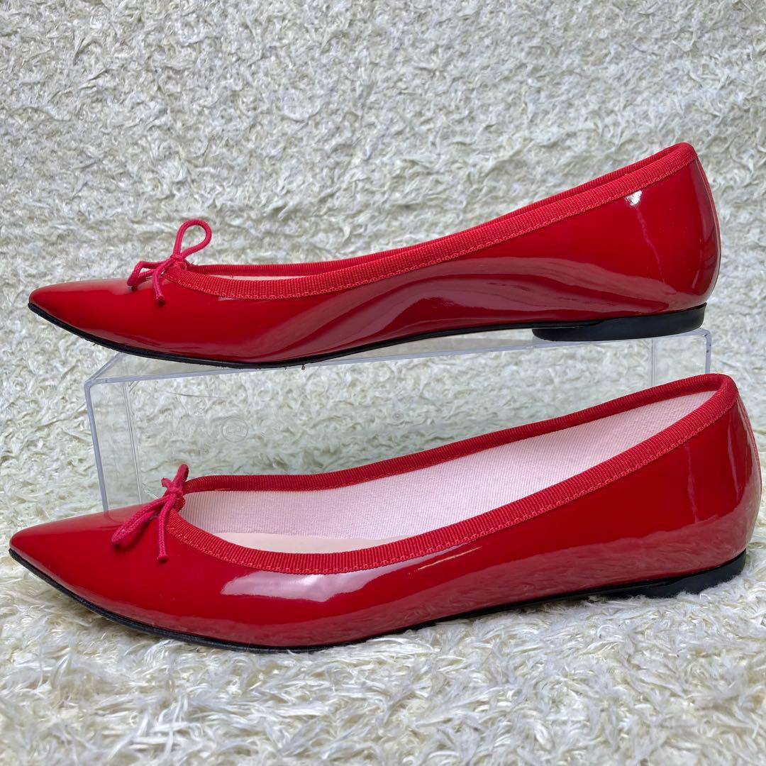 『極美品』レペット　ブリジット フラット　パンプス　バレエシューズ　赤　40