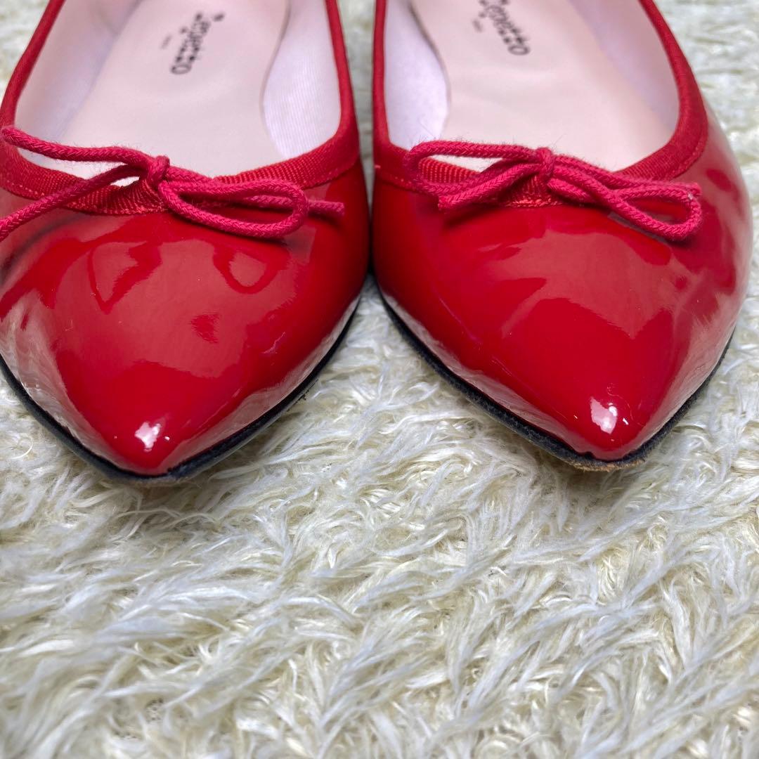 『極美品』レペット　ブリジット フラット　パンプス　バレエシューズ　赤　40