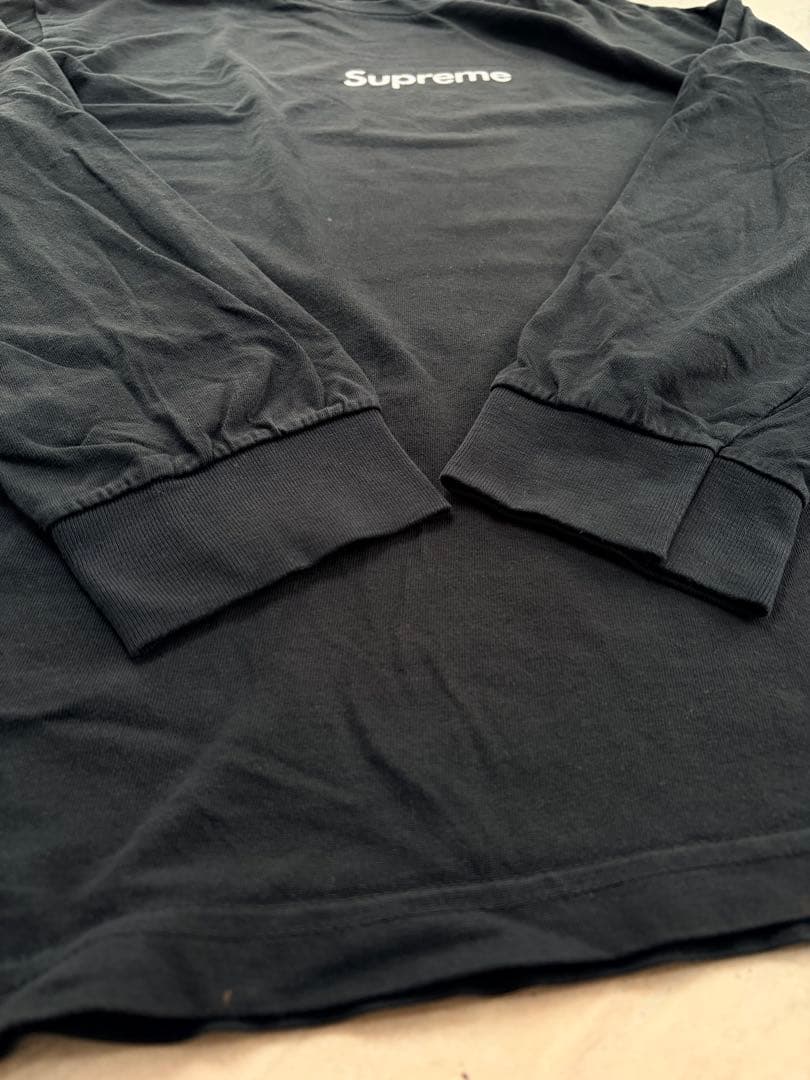 Supreme ブラック 長袖カットソー　XL