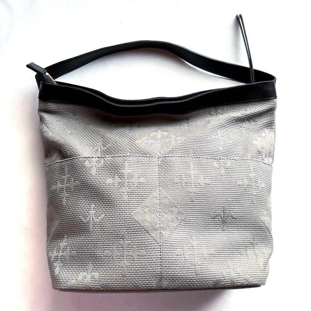 【美品】russet ラシット 刺し子ワンショルダーバッグ