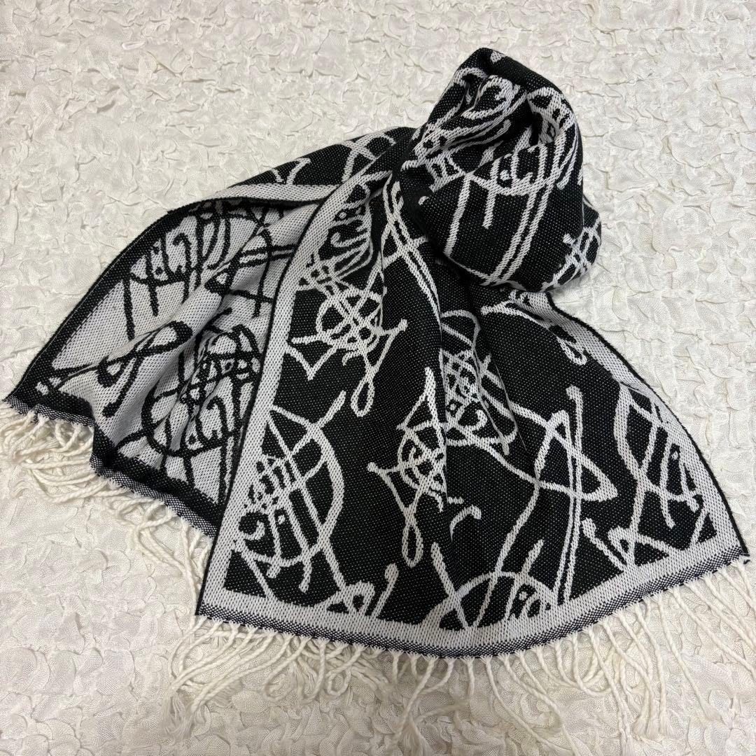 美品　Vivienne Westwood イタリア製 オーブ総柄マフラー