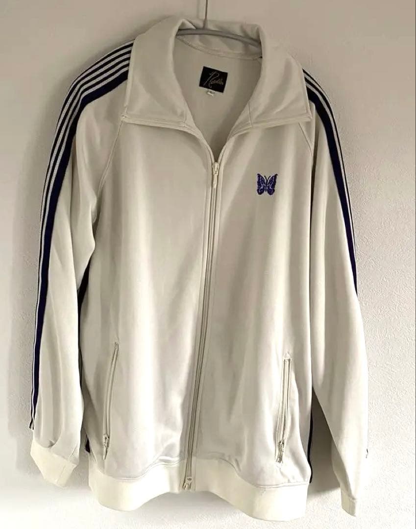 Needles トラックジャケット ホワイト/パープル