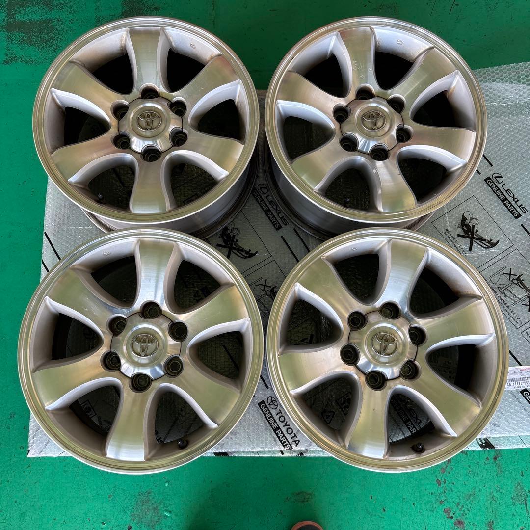 プラド120系17インチ 純正ホイールセット