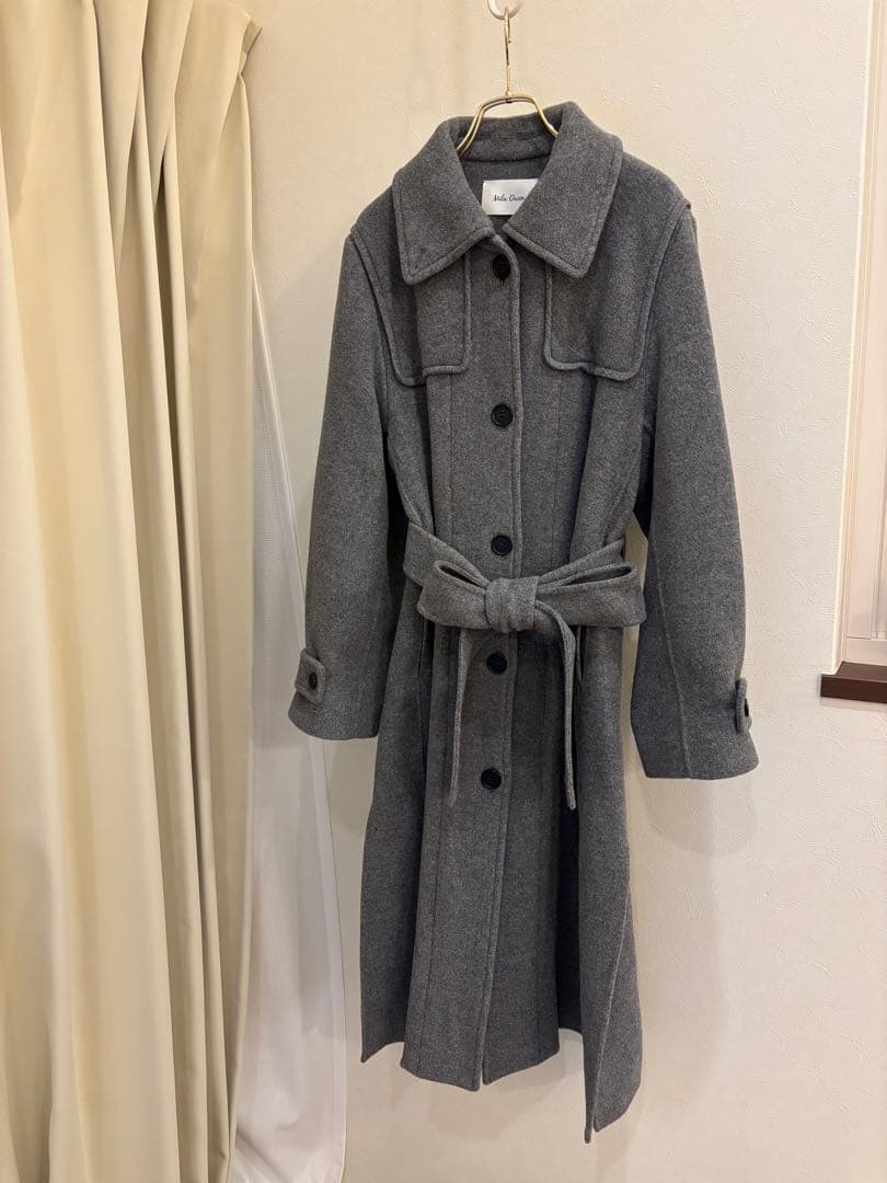 ミラオーウェン　コート　ウール　ロングリバーコート　チェスター　トレンチ
