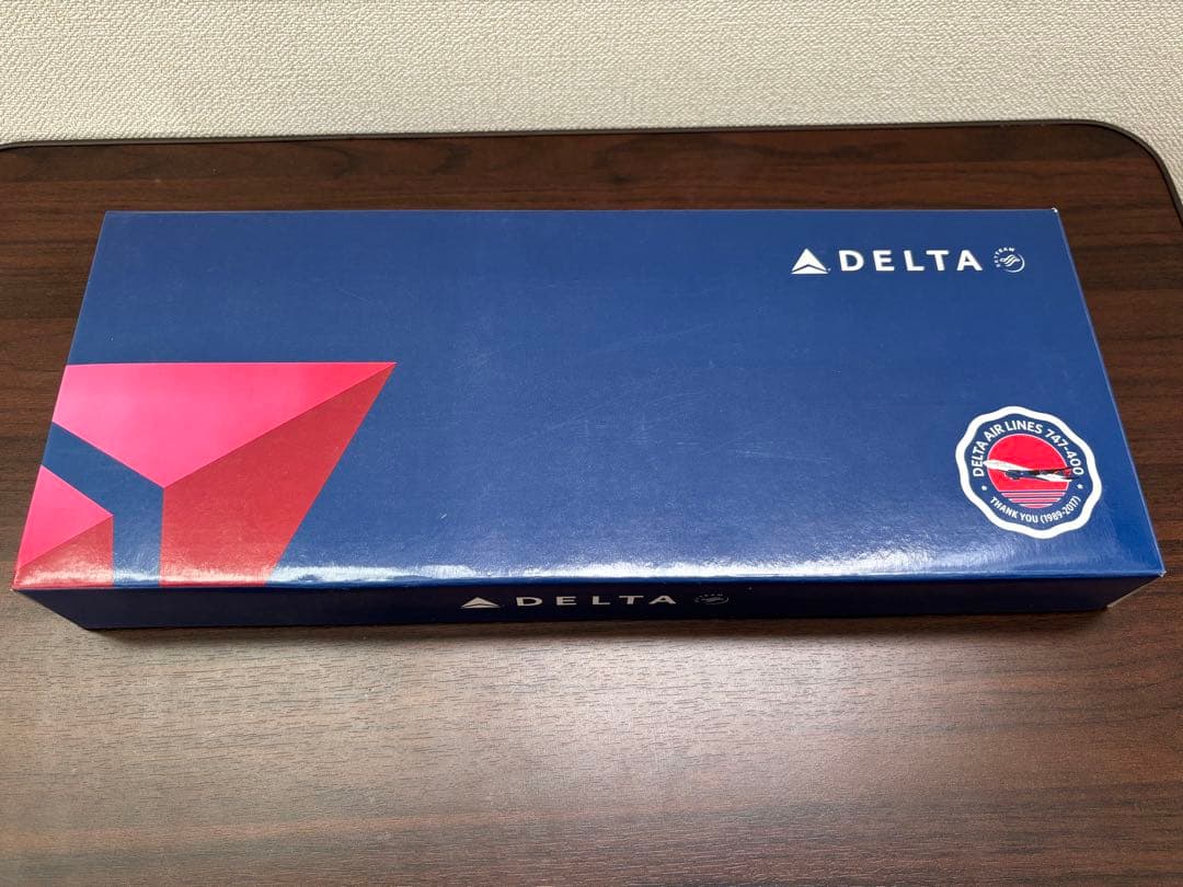 デルタ航空　モデルプレーン　747-400 THANK YOU