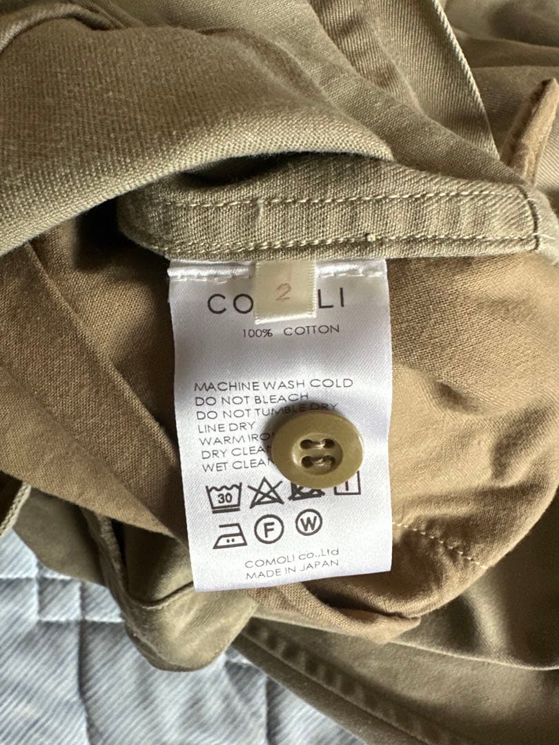 COMOLI コモリ　コットンチノ　オーバーパンツ　チノパン