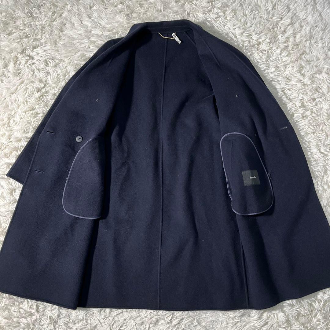 [美品]allureville ダブルチェスターコート カシミヤ混ダブルフェイス