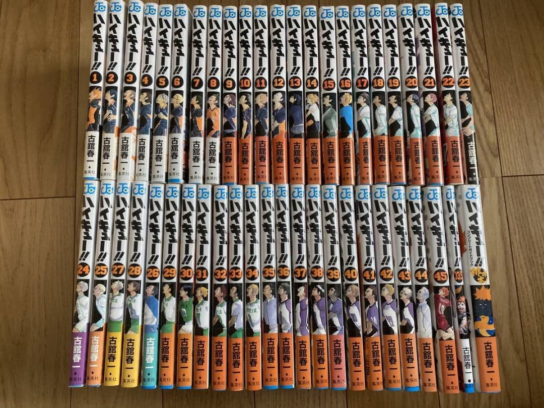 専用 ハイキュー美本帯付全45巻初版 ＋ 別冊2冊 チラシ45枚