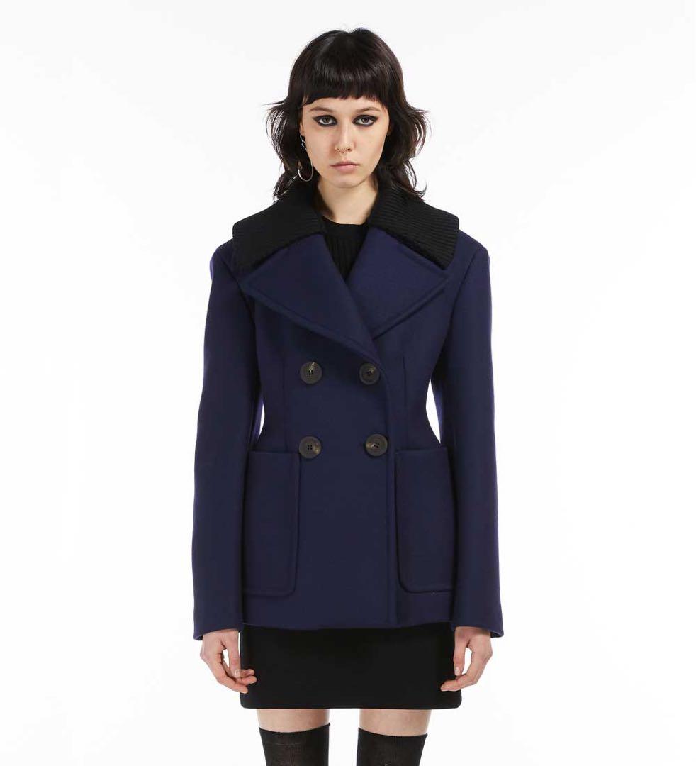 2023年モデル☆スポーツマックス ピーコート 2way 女優襟 リブニット