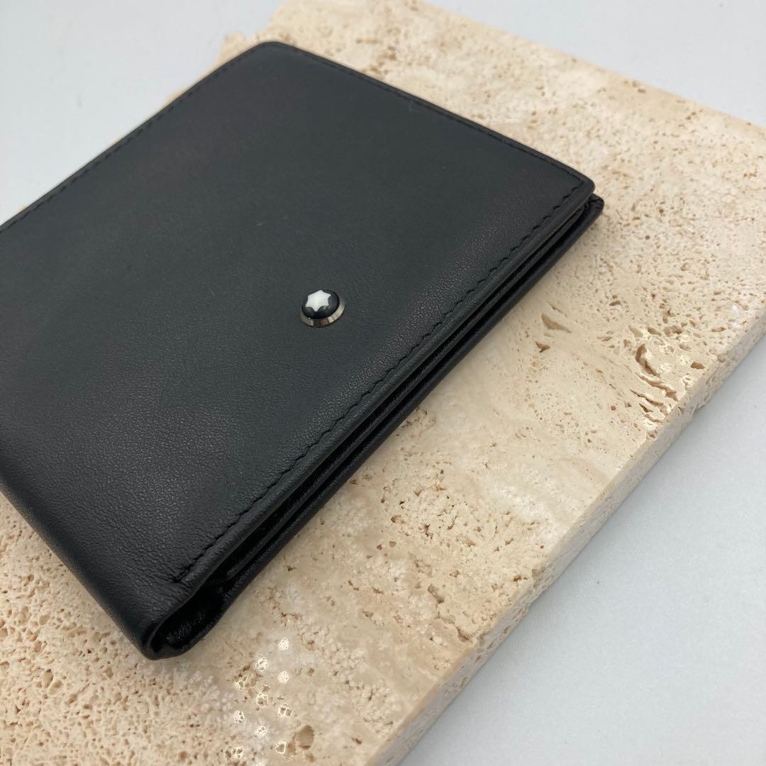 ！極美品！　モンブラン　折り財布　レザー　ブラック