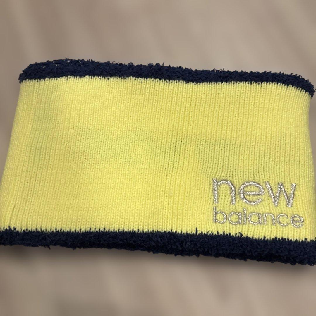 new balance サンバイザー、レッグウォーマー　、ネックウォーマーセット