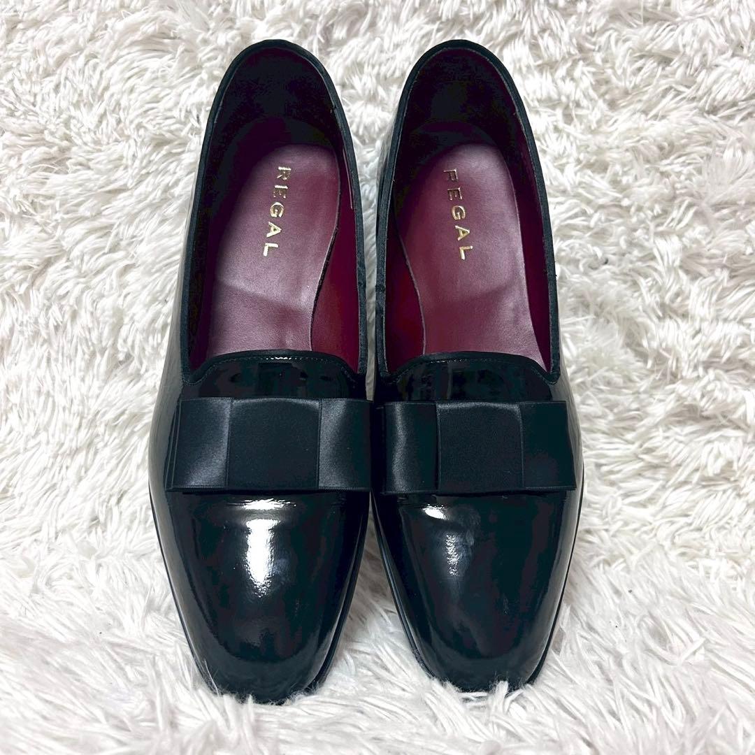 ⭐️未使用級⭐️　リーガル　オペラシューズ　リボン　ドレスシューズ　ブラック