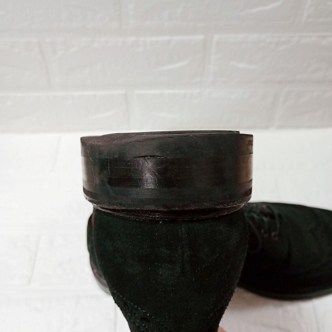 Berwick 3662 ブラック スエード ウィングチップシューズ