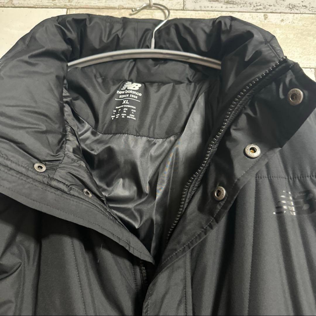 美品　ニューバランス ベンチコート　メンズ　ブラック　XL