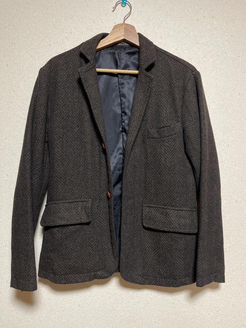 [美品]RRL（Double RL）ヘリンボーン ツイード テーラードジャケット