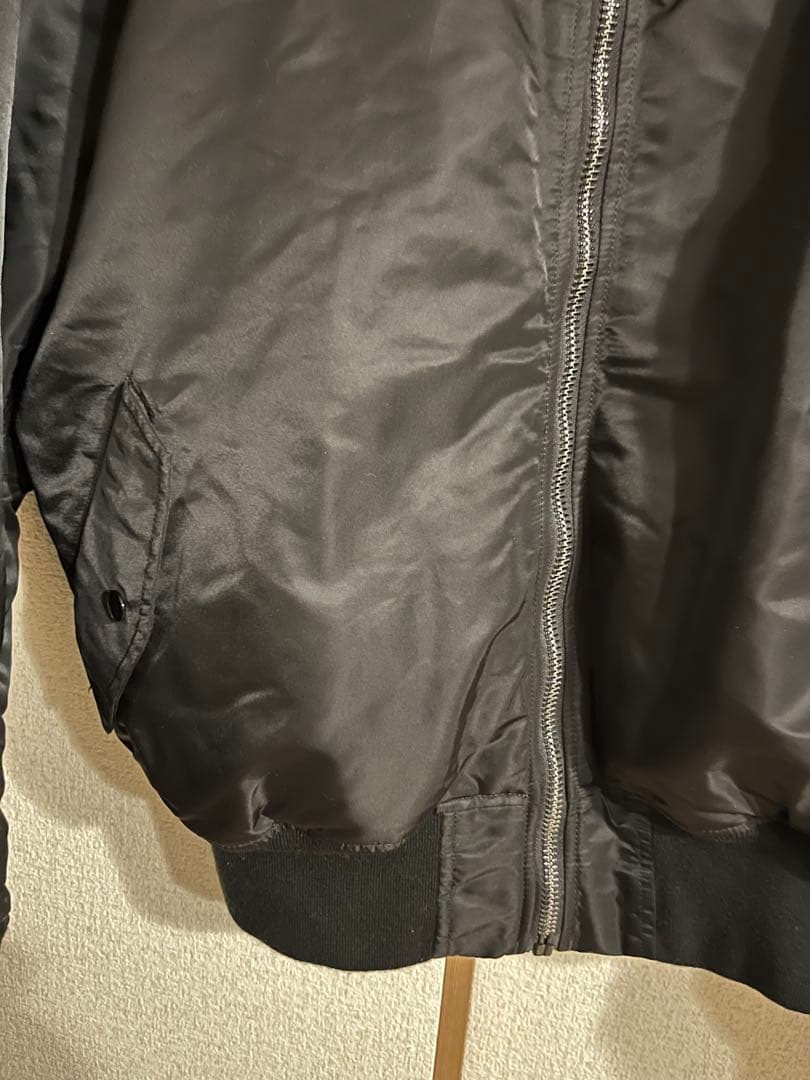 【美品】ALPHA アルファ MA-1 黒ブラック XL フライト ミリタリー