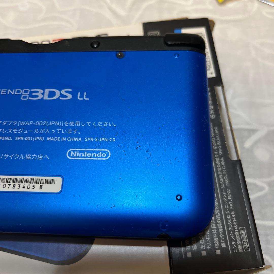 ニンテンドー3DS LL ブルー×ブラック　箱付き　取り扱い説明書あり　任天堂