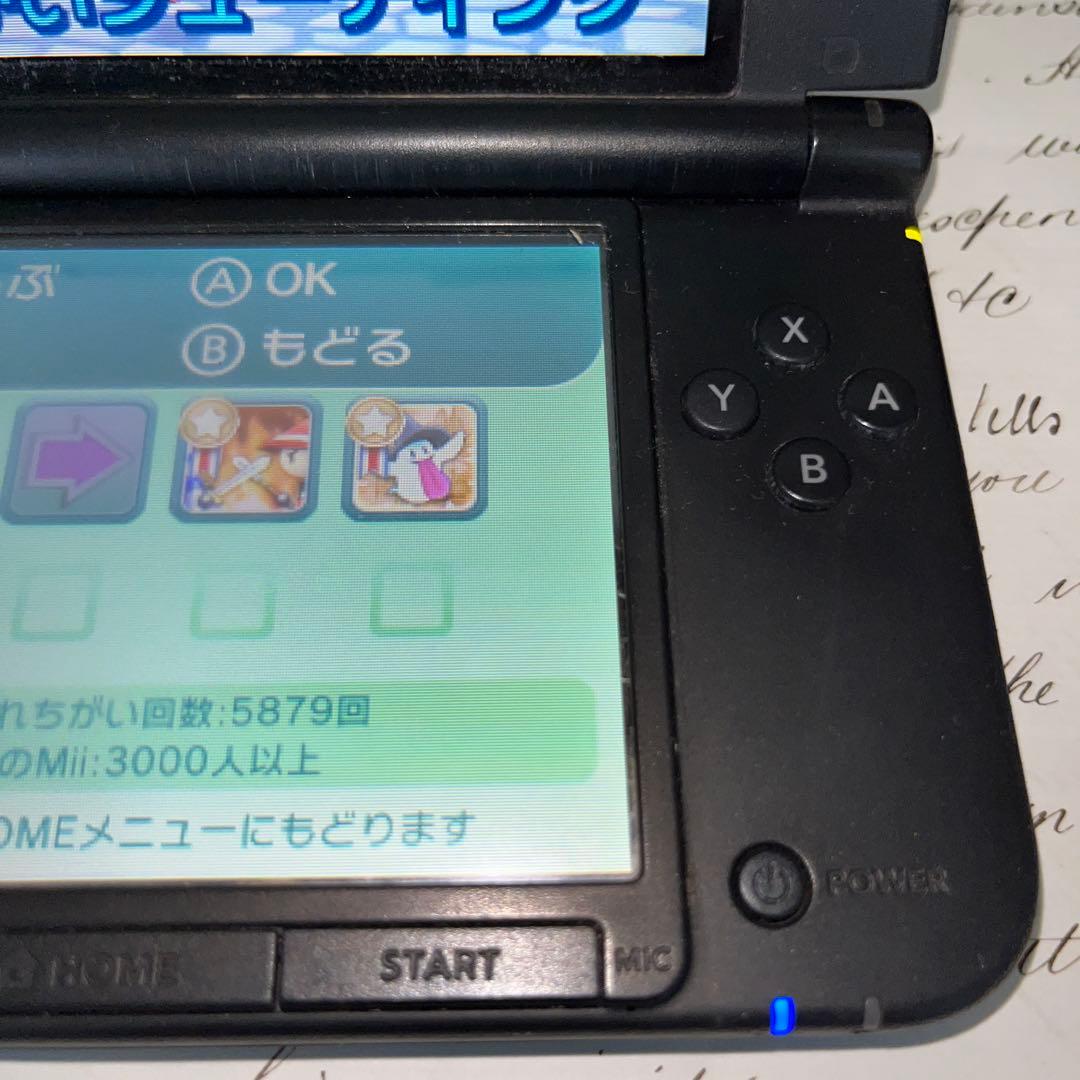 ニンテンドー3DS LL ブルー×ブラック　箱付き　取り扱い説明書あり　任天堂