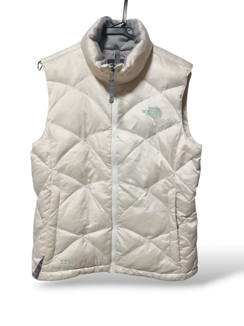 ノースフェイス レディース キルティング グースダウン ベスト Mドローコード有