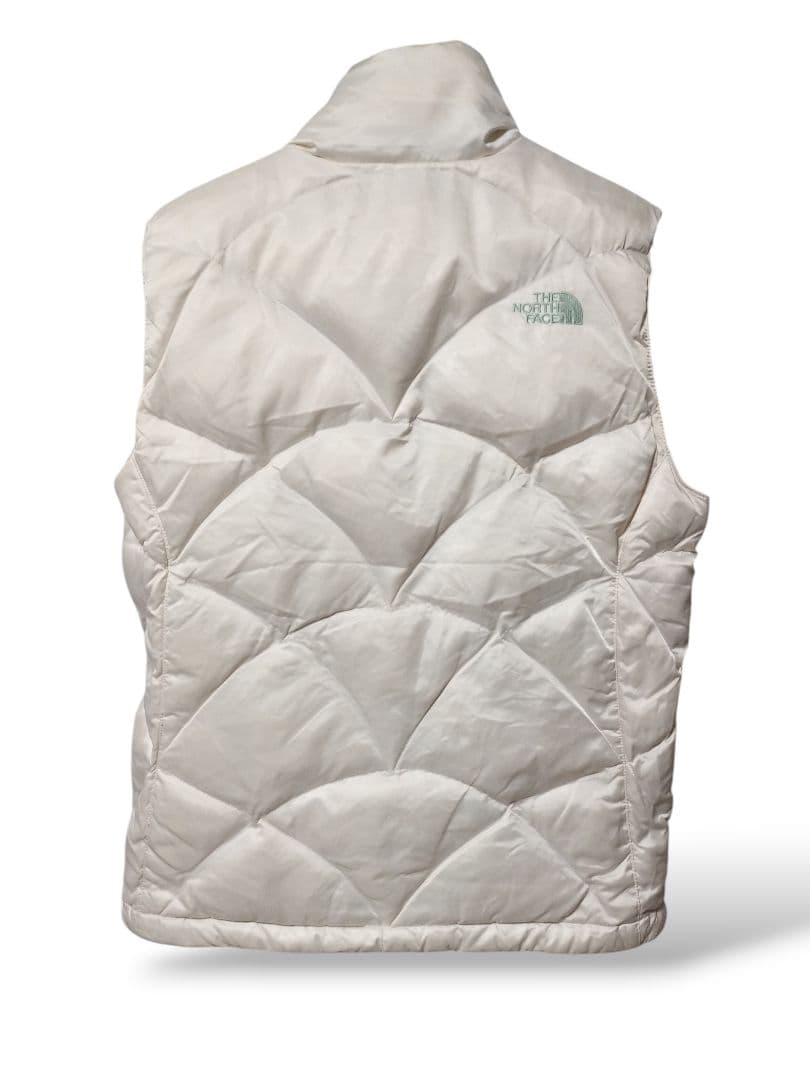 ノースフェイス レディース キルティング グースダウン ベスト Mドローコード有