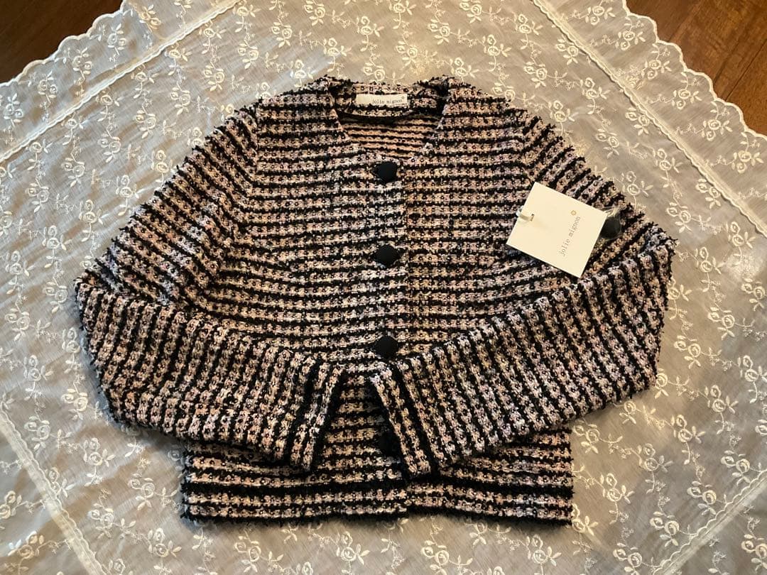 お値下げしました。新品未使用ジョリーミニョン★ニットジャケット