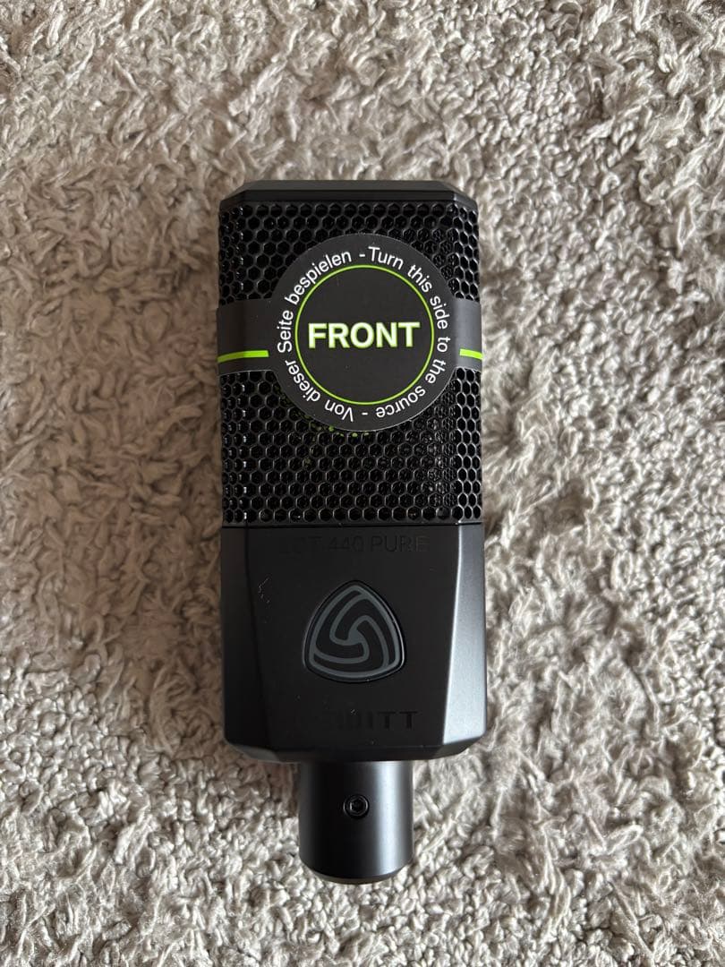 コンデンサーマイク フロントマーク付き