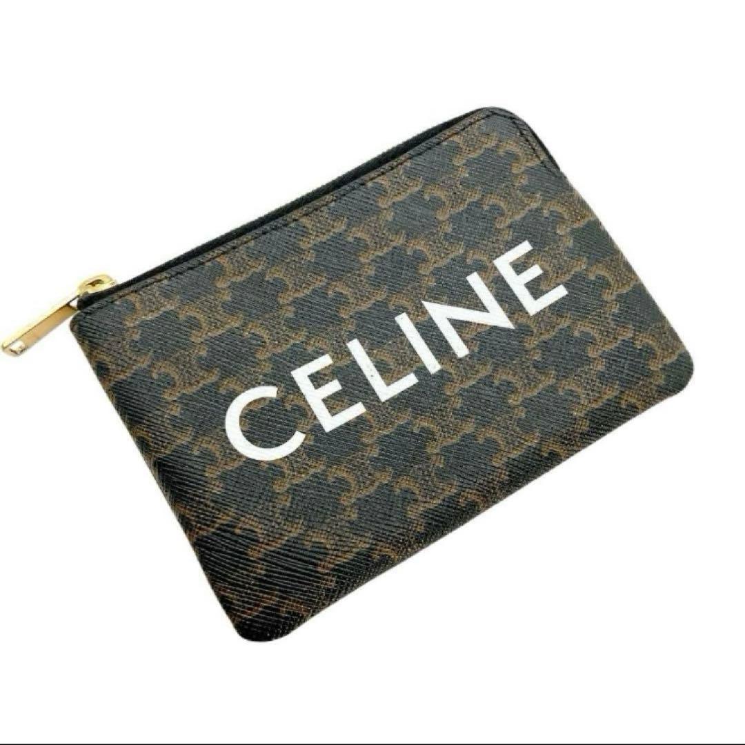 美品✨CELINE セリーヌ ケース トリオンフ　総柄 ロゴ刻印 正規品