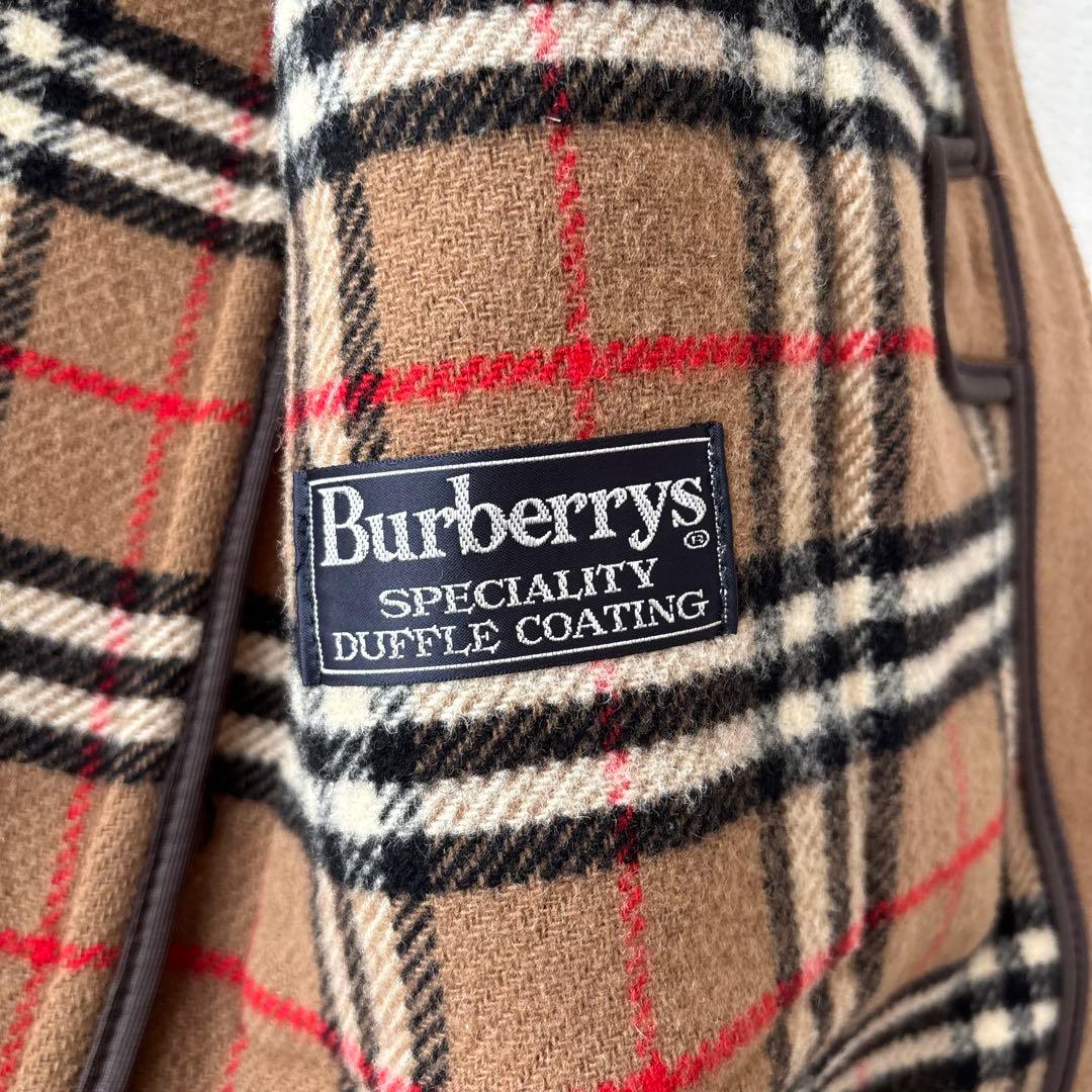 【英国製】Burberrys バーバリー 裏地ノバチェック柄 ダッフルコート