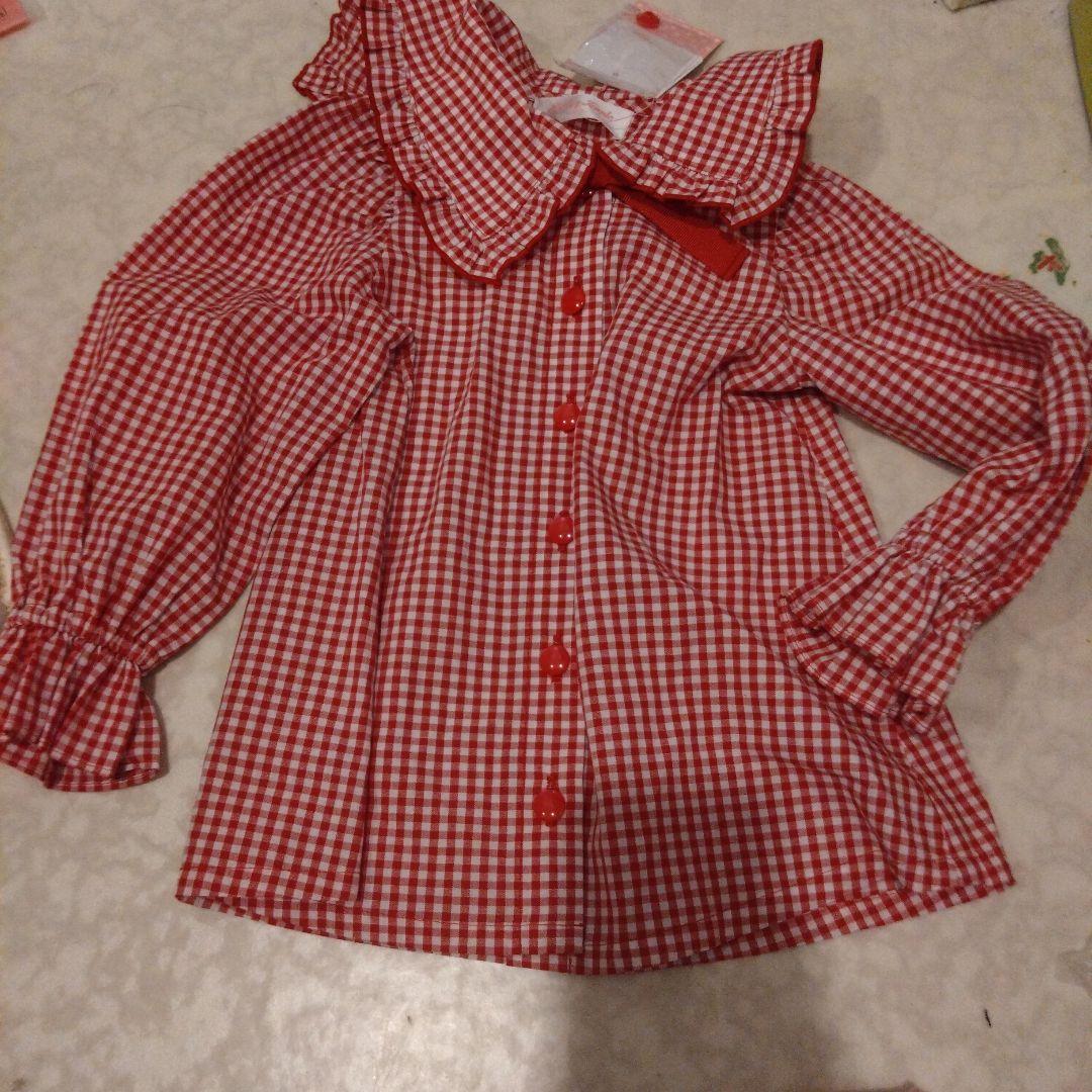 シャーリー・テンプル ウサギプリント ワンピースセット 100cm~