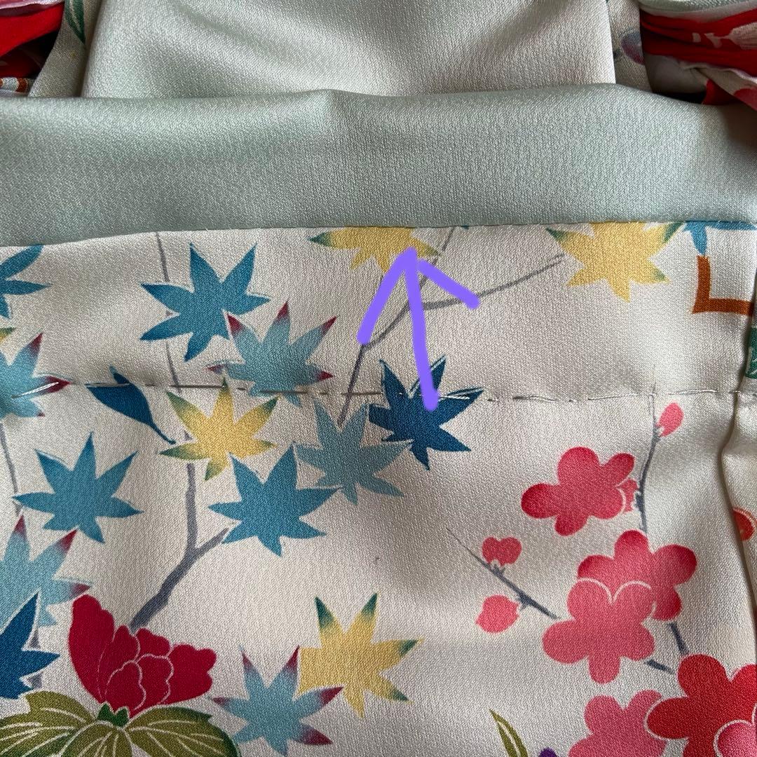 市松人形１２号正絹着物　アンティークドール　ビスクドール