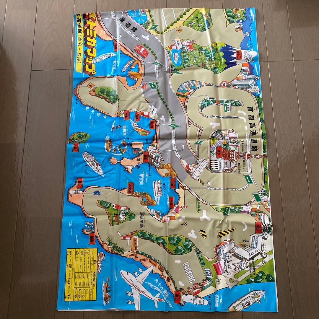 【レトロ】トミカタウン＆つながる道路セット売り　収納ケース・箱・おまけ付き