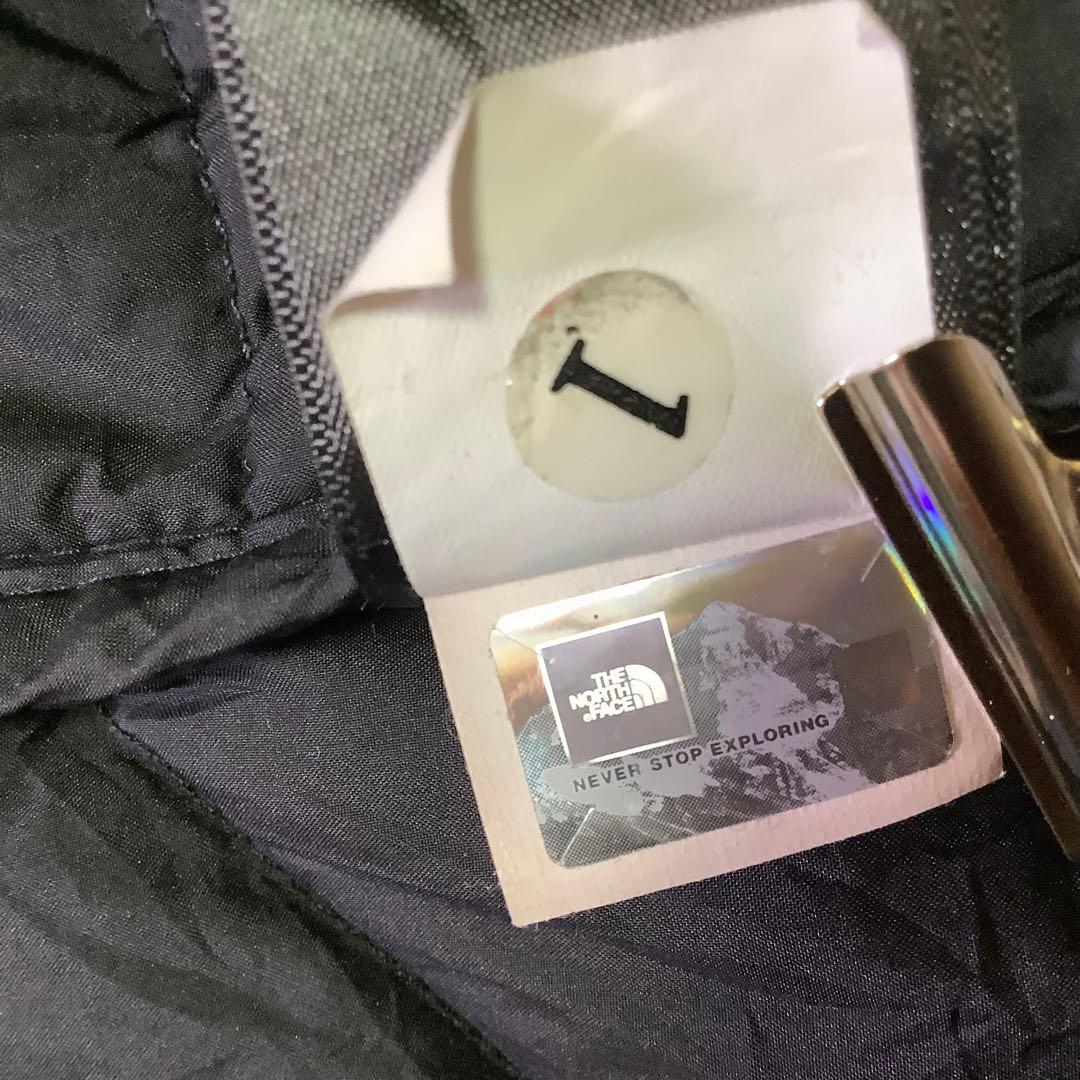 ノースフェイス ダウンベスト 550フィル 刺繍ロゴ ブラック 黒 XL