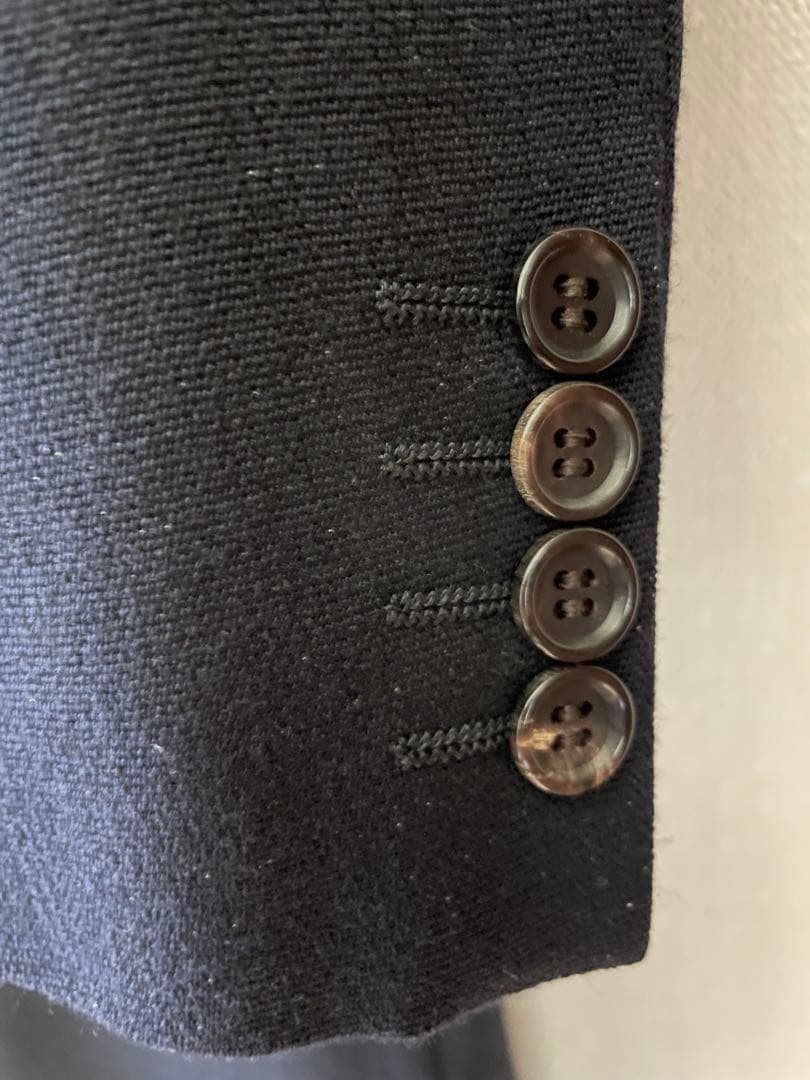 COMME des GARÇONS オムドゥ ネイビーストレッチスーツ Sサイズ