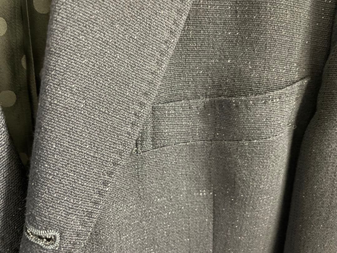 COMME des GARÇONS オムドゥ ネイビーストレッチスーツ Sサイズ