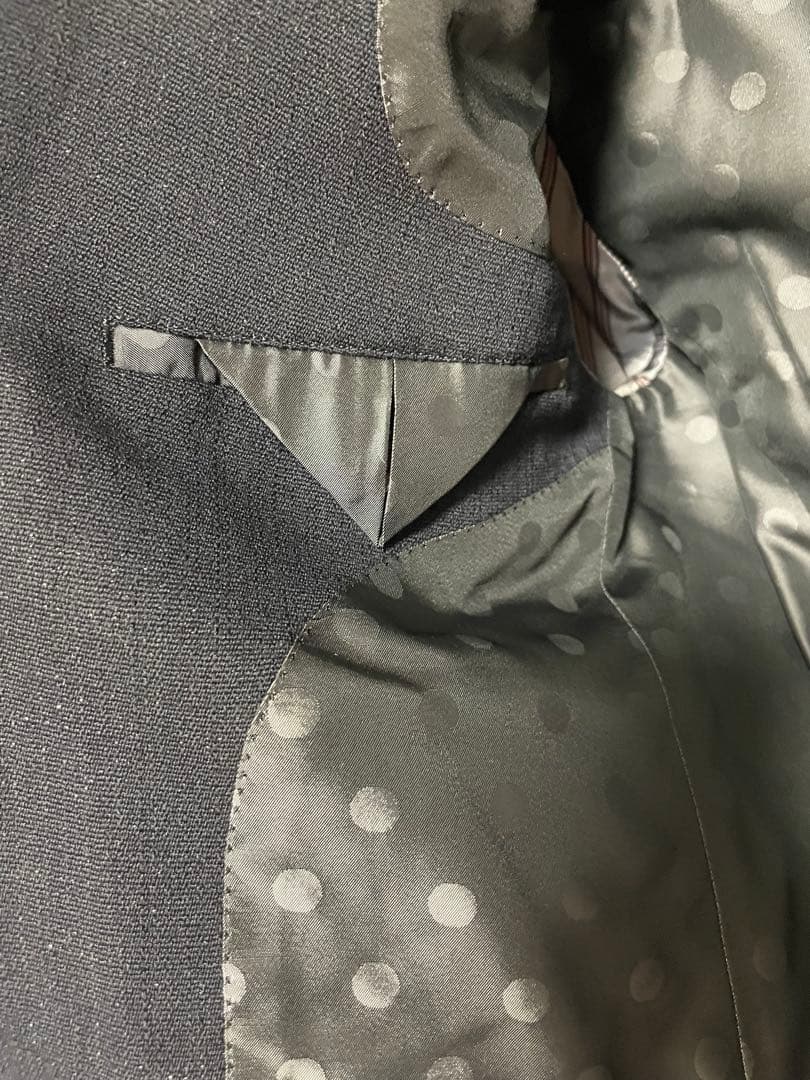 COMME des GARÇONS オムドゥ ネイビーストレッチスーツ Sサイズ