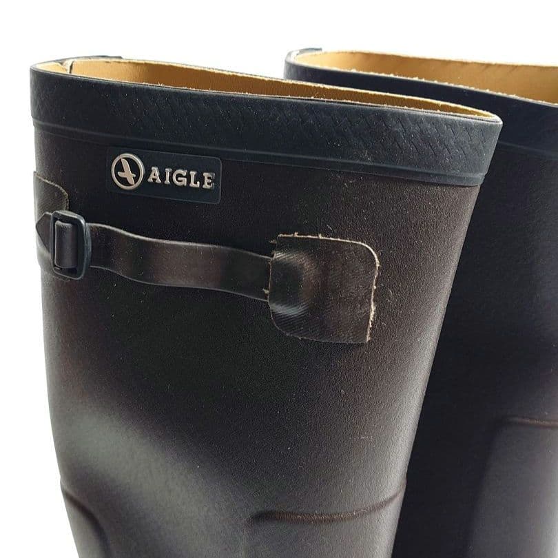 AIGLE レインブーツ BENYL M ブラウン 44