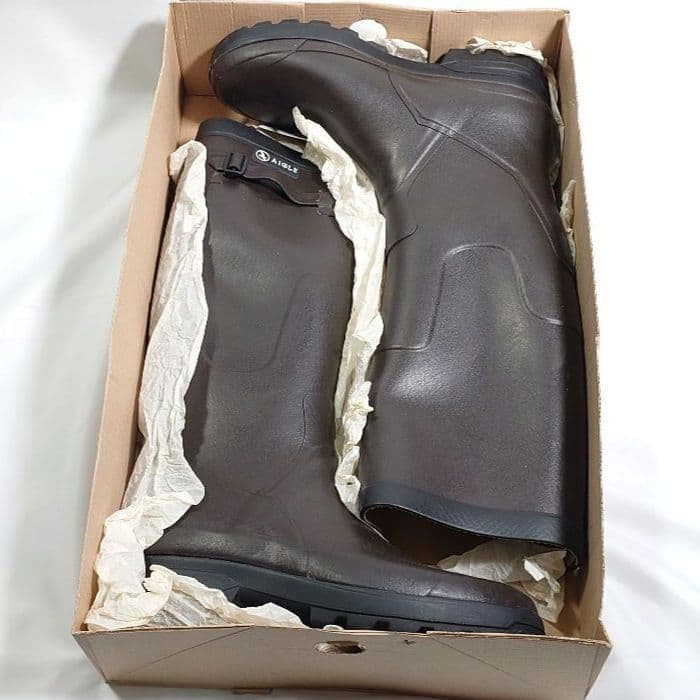 AIGLE レインブーツ BENYL M ブラウン 44