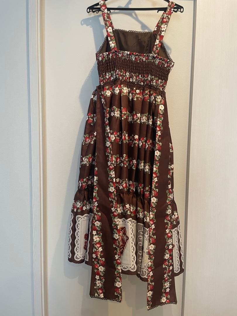 Chalmiereベイクドベリーロング丈ジャンスカ　ヘッドドレスセット