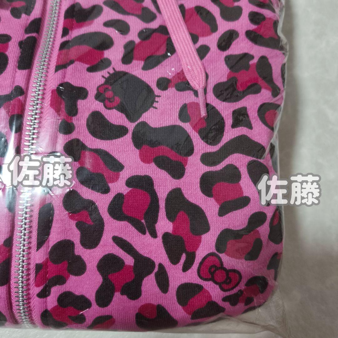 ハローキティ×9090 girl　パーカー　ピンク豹柄　Mサイズ　平成ギャル