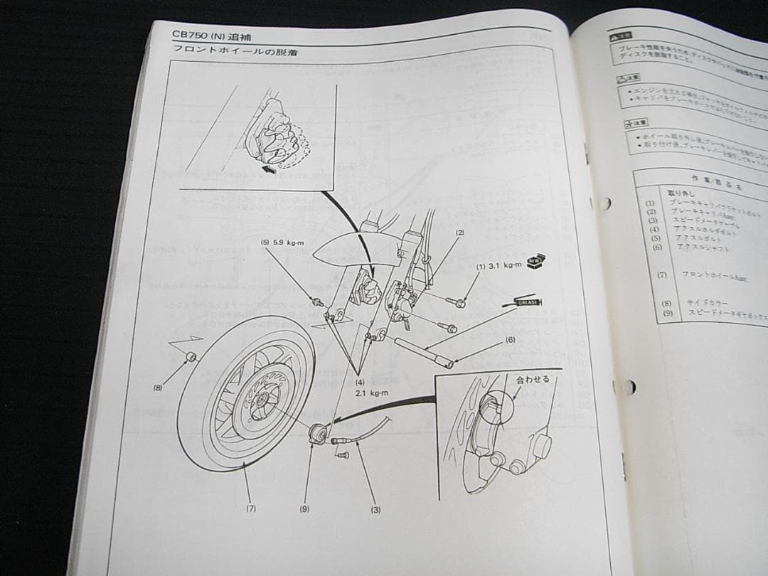 ホンダ CB750(RC39・RC42追補版［N］） サービスマニュアルセット