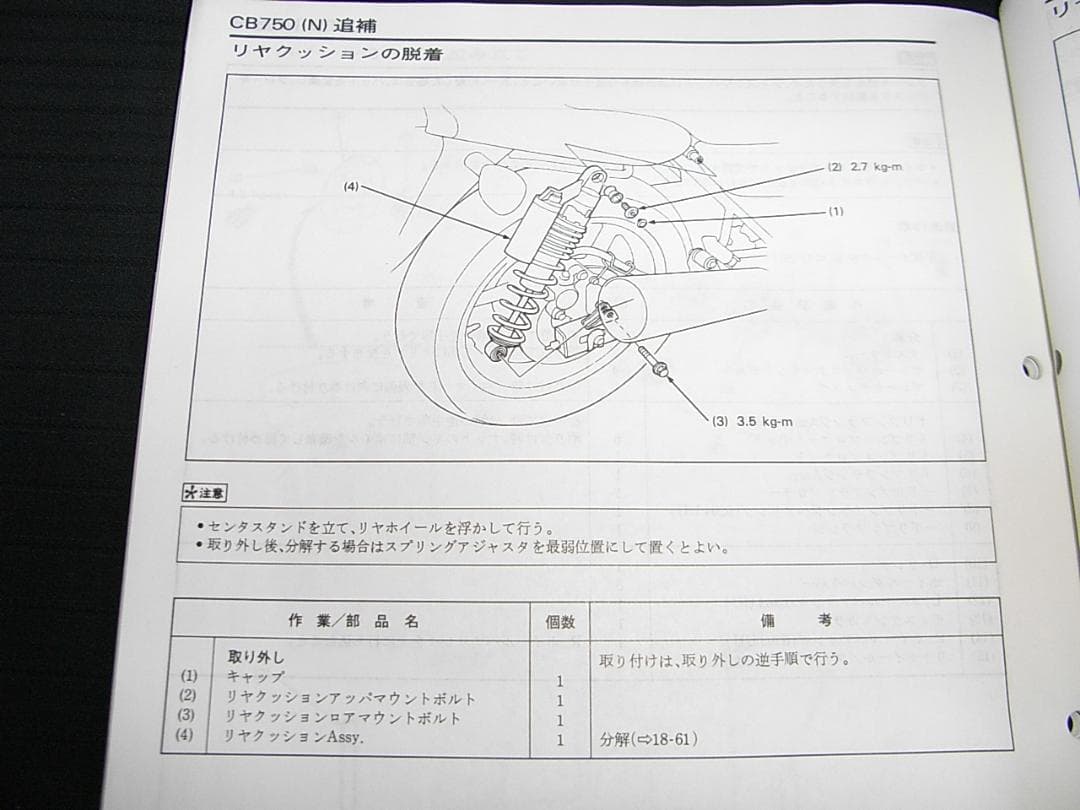 ホンダ CB750(RC39・RC42追補版［N］） サービスマニュアルセット