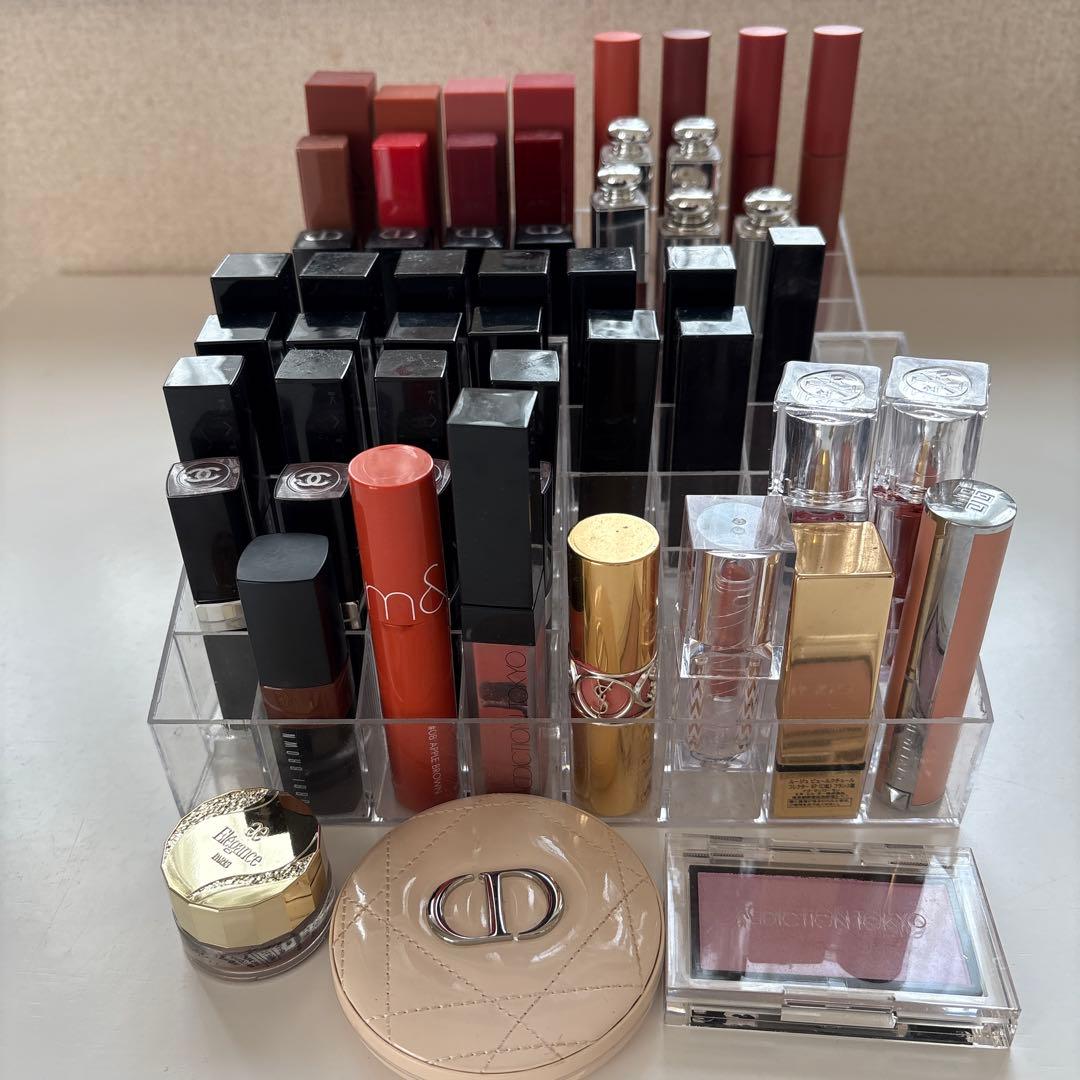 あ*め様 Dior CHANEL 他 デパコスまとめ売り 53点 リップ中心