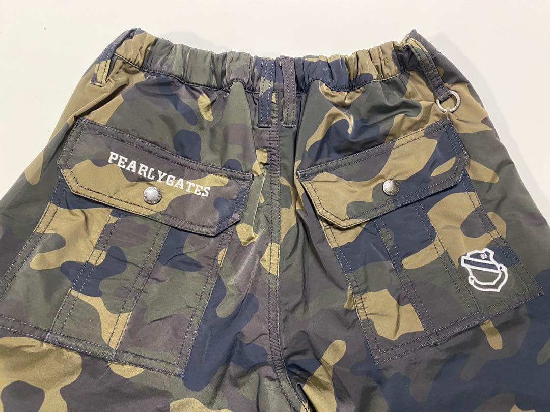 値下げ！【美品！】PEARLY GATES 迷彩 カモフラ 防寒 蓄熱 パンツ