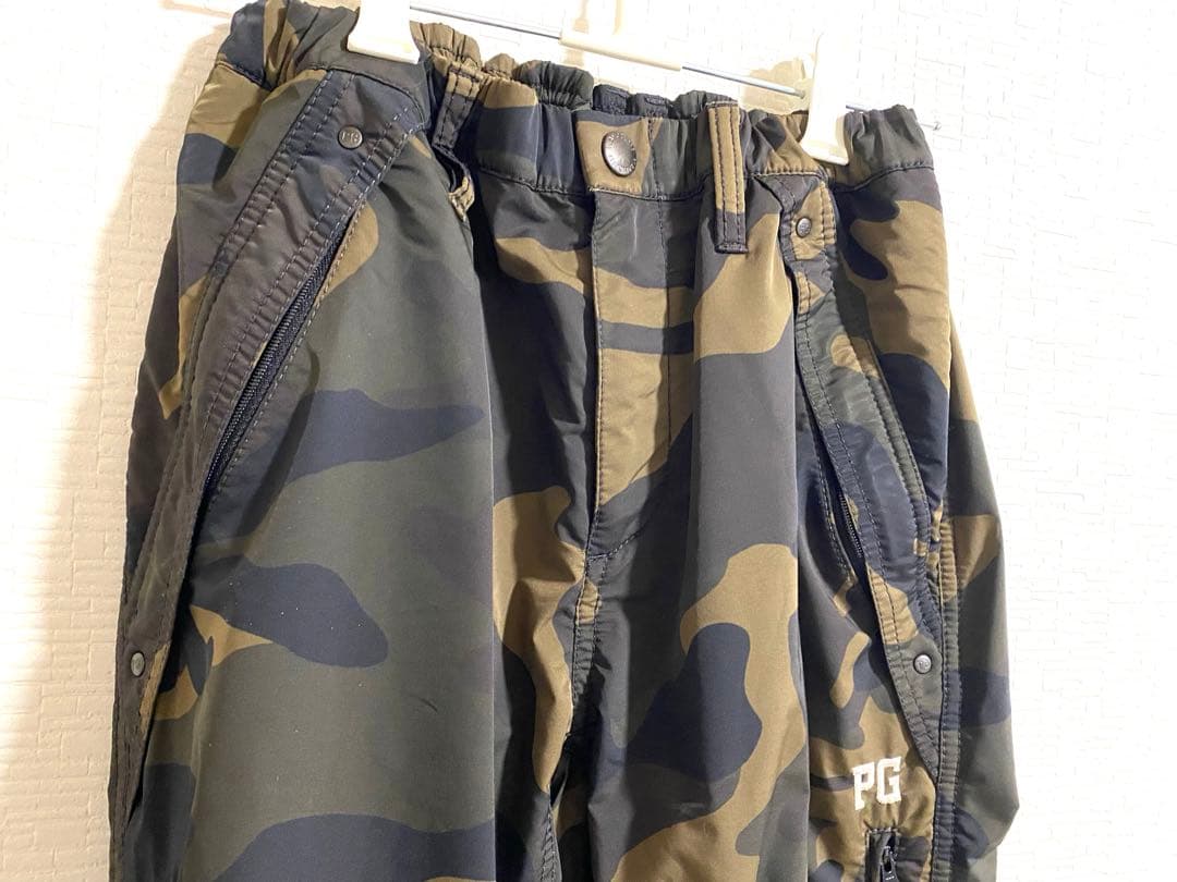 値下げ！【美品！】PEARLY GATES 迷彩 カモフラ 防寒 蓄熱 パンツ