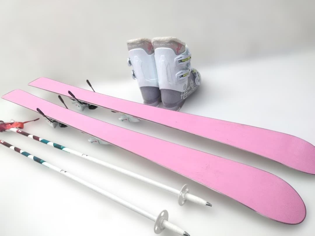 ジュニアスキー4点セット スワロー130cm ピュアコンシャス23cm