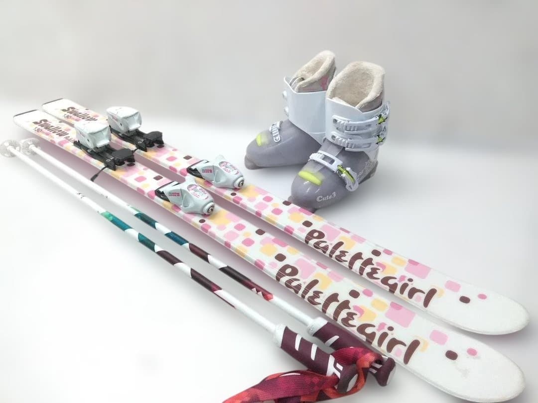 ジュニアスキー4点セット スワロー130cm ピュアコンシャス23cm