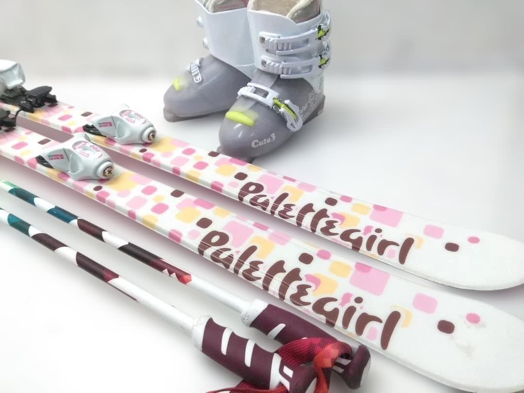 ジュニアスキー4点セット スワロー130cm ピュアコンシャス23cm