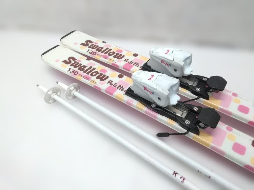 ジュニアスキー4点セット スワロー130cm ピュアコンシャス23cm