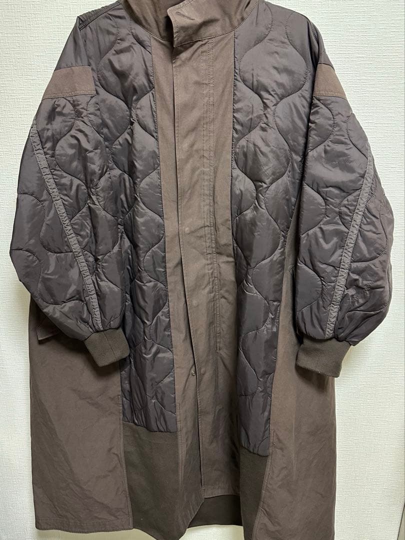 なやや様【etsinta】ブラウン キルティング ロングコート